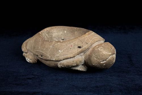 Turtle effigy bowl